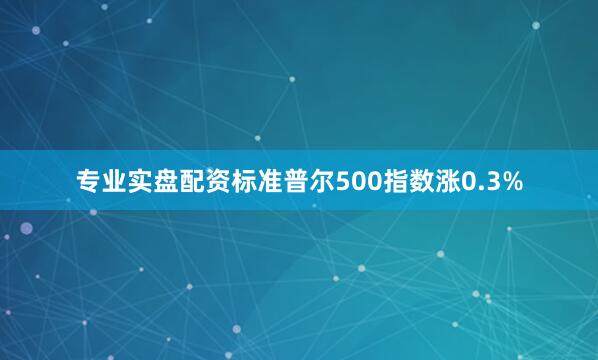 专业实盘配资标准普尔500指数涨0.3%